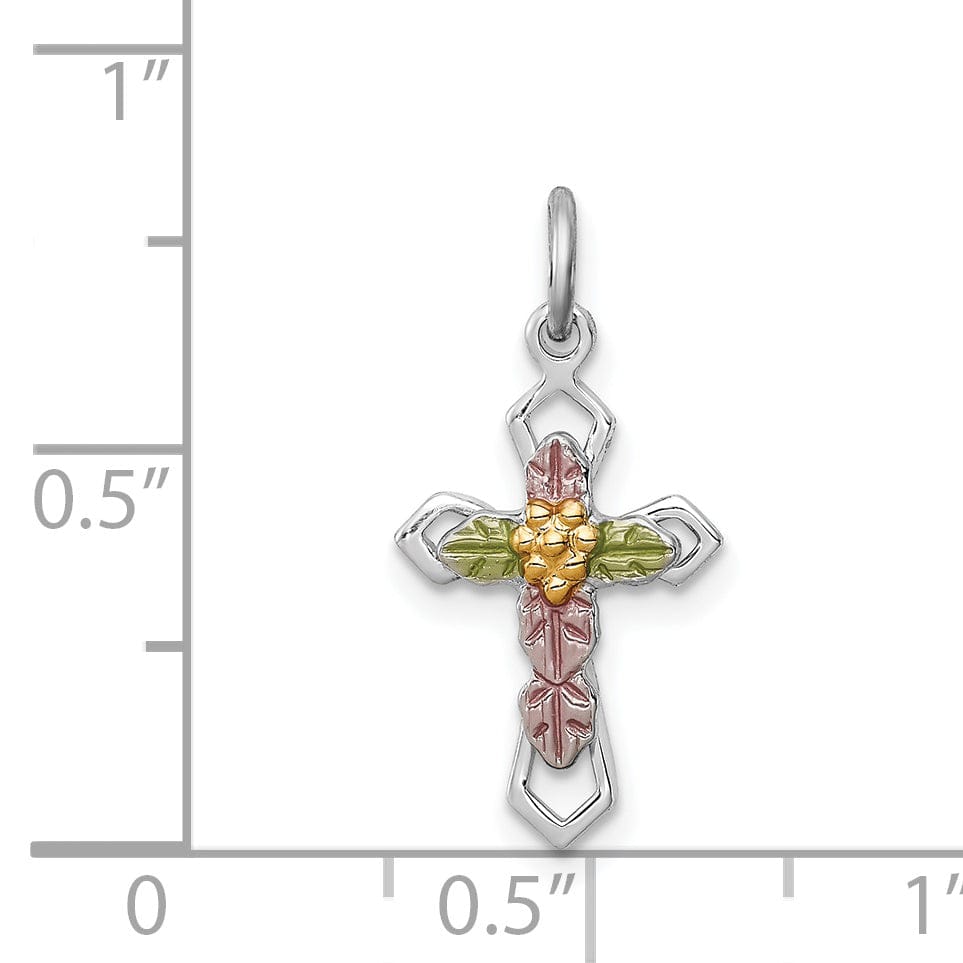 Lovely Rita's Pendants & Charms Sterling Silver Fleur de lis Cross Pendant