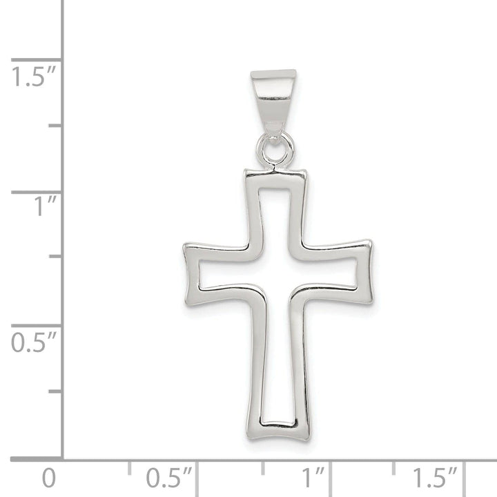 Lovely Rita's Pendants & Charms Sterling Silver Fleur de lis Cross Pendant