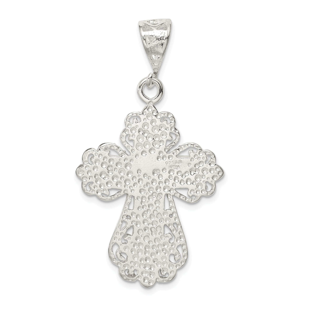 Lovely Rita's Pendants & Charms Sterling Silver Fleur de lis Cross Pendant