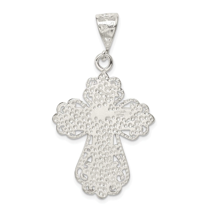 Lovely Rita's Pendants & Charms Sterling Silver Fleur de lis Cross Pendant
