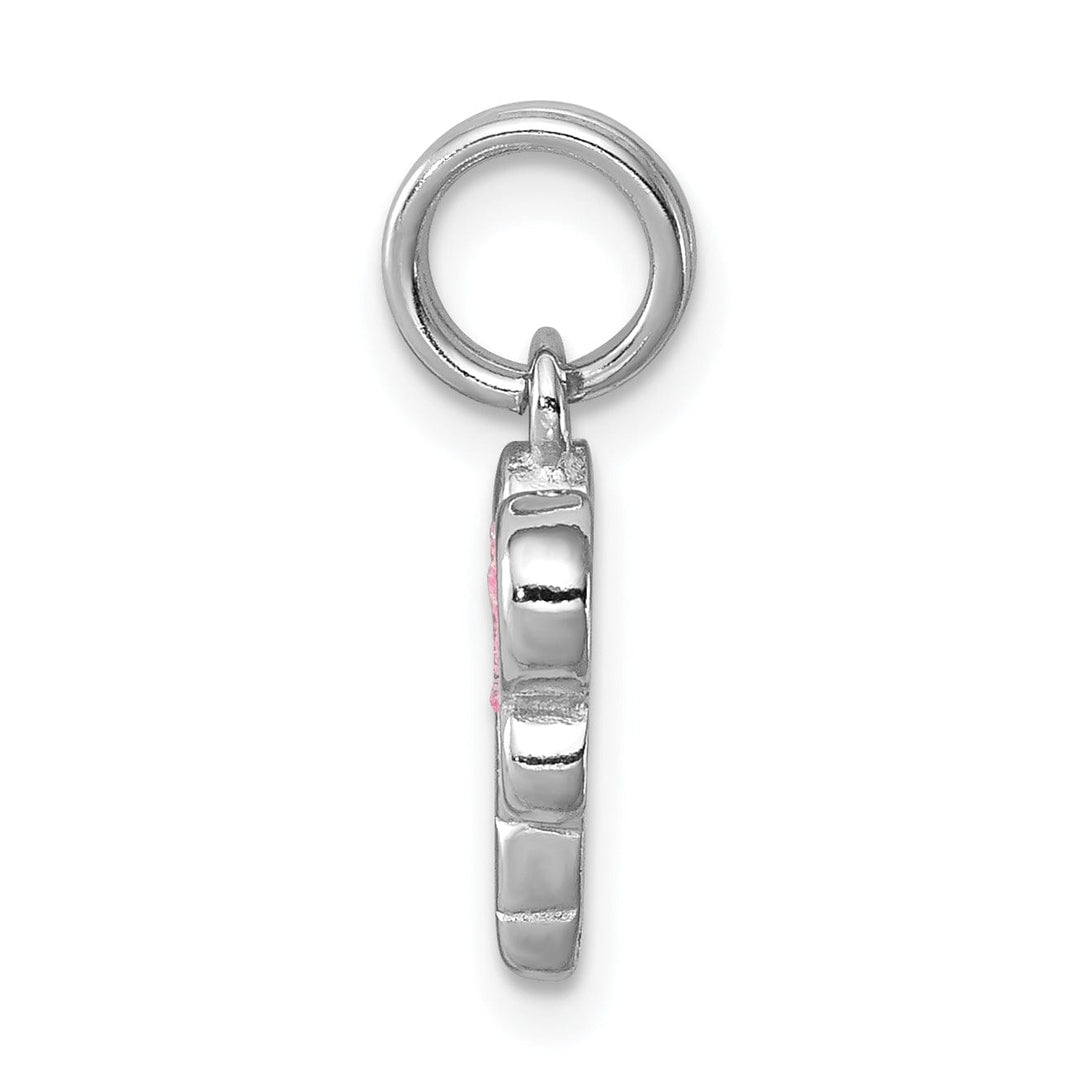 Lovely Rita's Pendants & Charms Sterling Silver Glitter Enamel Dragonfly Charm