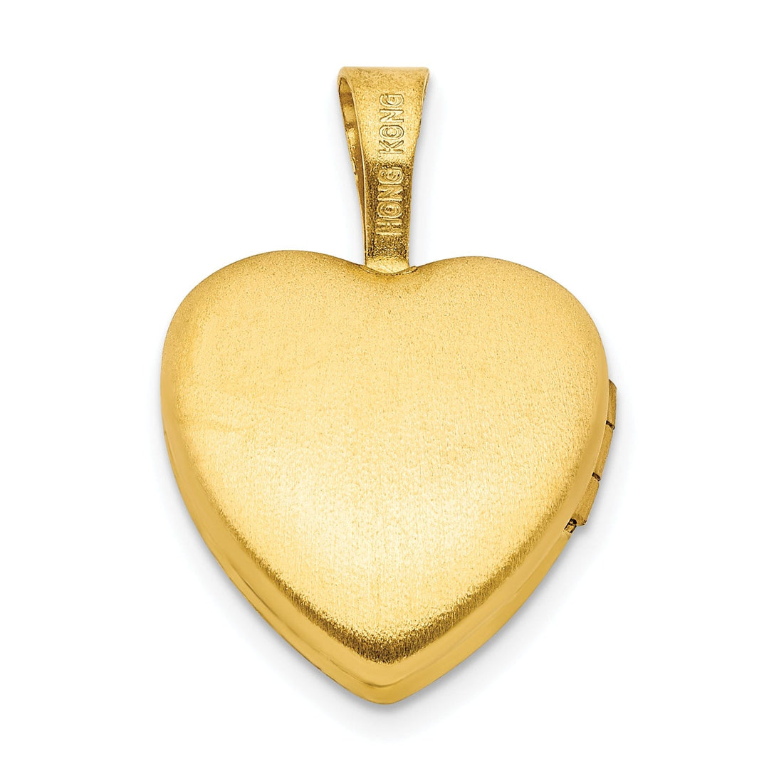 Lovely Rita's Pendants & Charms Sterling Silver Gold-plated 12mm Fairy Heart Locket