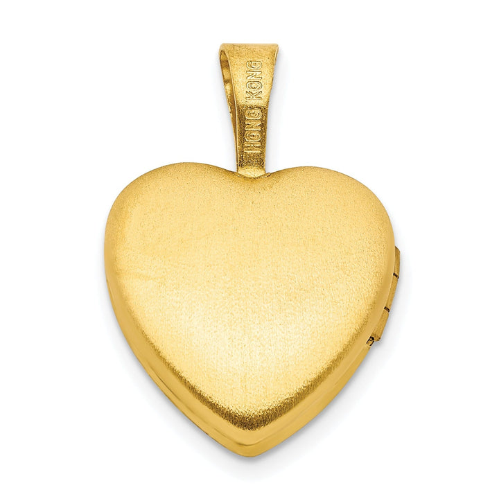 Lovely Rita's Pendants & Charms Sterling Silver Gold-plated 12mm Fairy Heart Locket