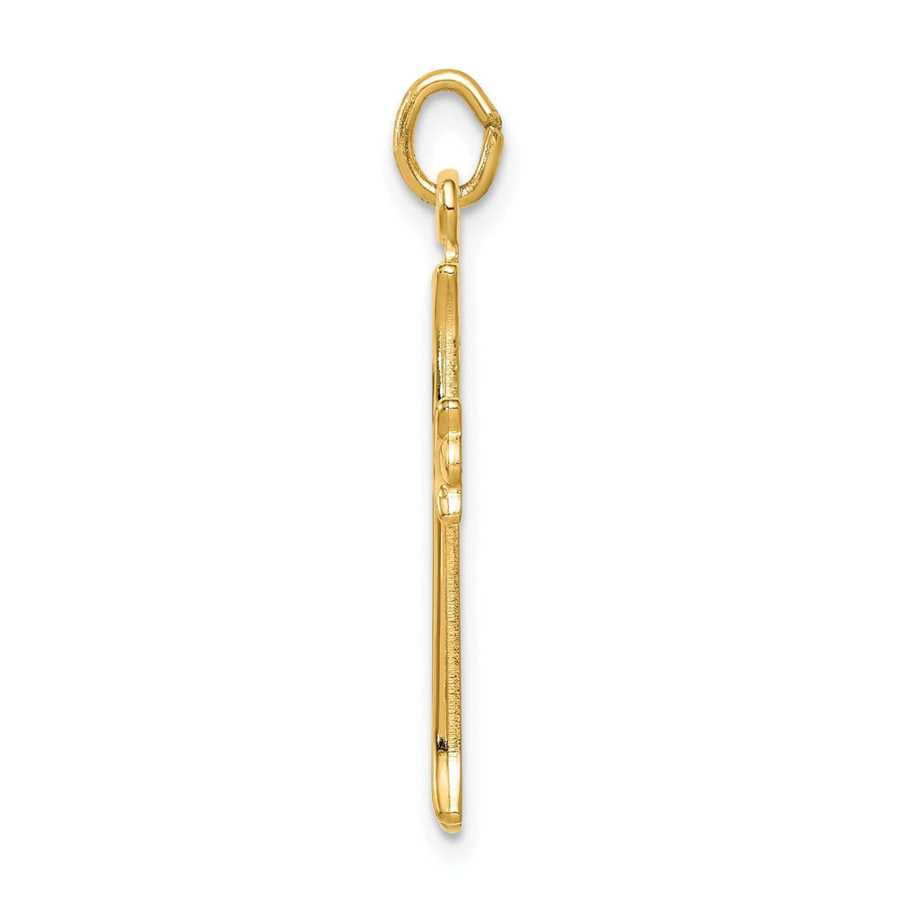 Lovely Rita's Pendants & Charms Sterling Silver Gold Tone Polished Cross Pendant