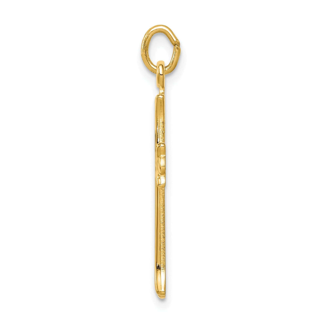 Lovely Rita's Pendants & Charms Sterling Silver Gold Tone Polished Cross Pendant