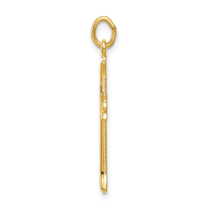 Lovely Rita's Pendants & Charms Sterling Silver Gold Tone Polished Cross Pendant