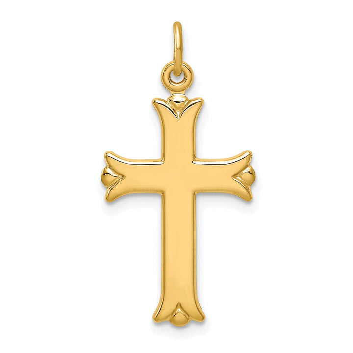 Lovely Rita's Pendants & Charms Sterling Silver Gold Tone Polished Cross Pendant