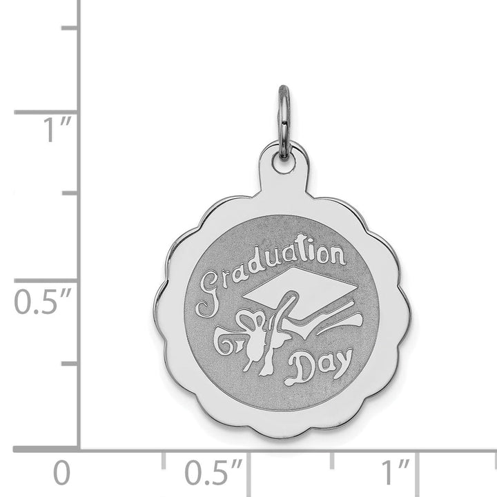 Lovely Rita's Pendants & Charms Sterling Silver Graduation Day Disc Charm