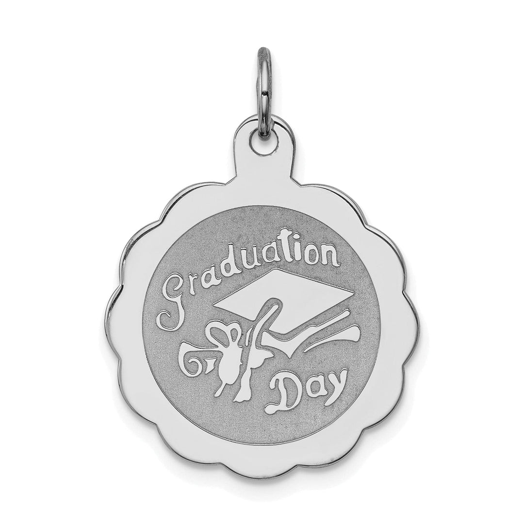 Lovely Rita's Pendants & Charms Sterling Silver Graduation Day Disc Charm
