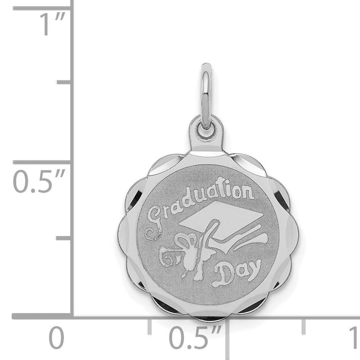 Lovely Rita's Pendants & Charms Sterling Silver Graduation Day Disc Charm