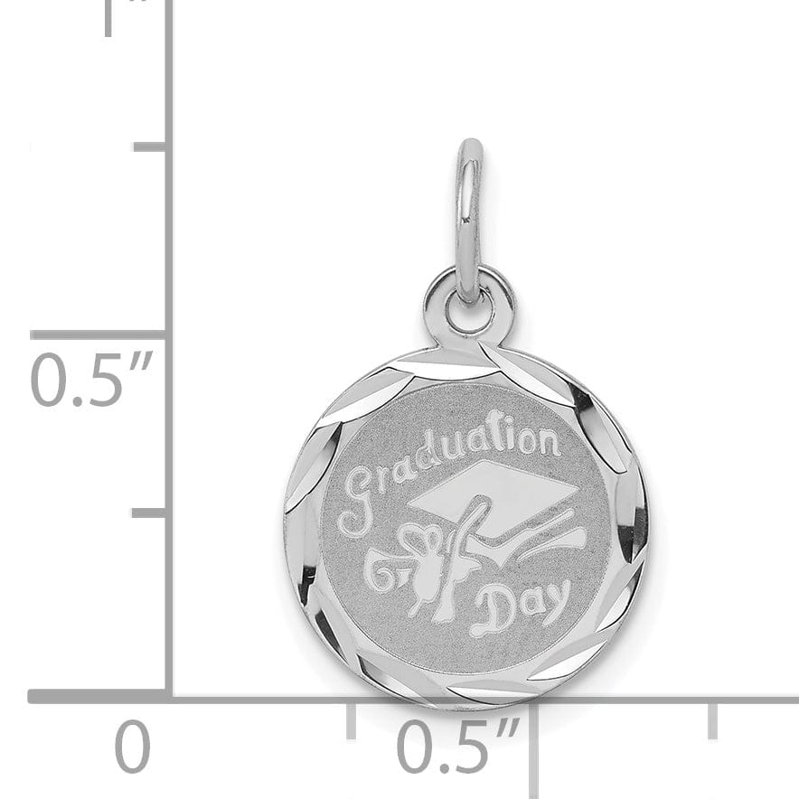 Lovely Rita's Pendants & Charms Sterling Silver Graduation Day Disc Charm