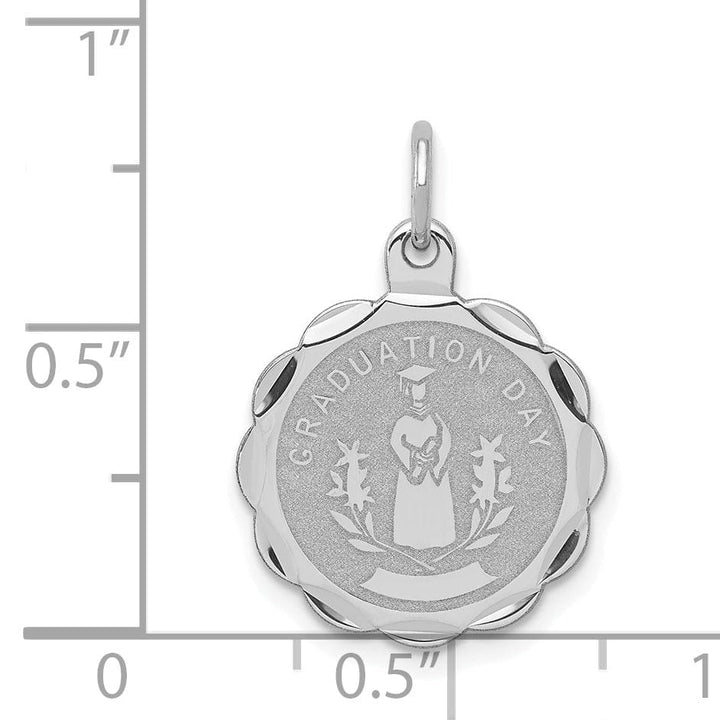 Lovely Rita's Pendants & Charms Sterling Silver Graduation Day Disc Charm
