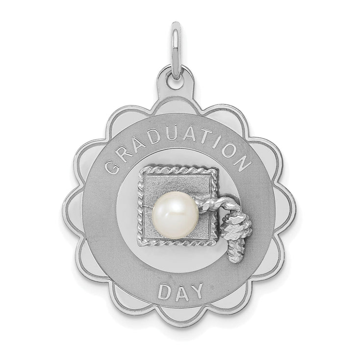 Lovely Rita's Pendants & Charms Sterling Silver Graduation Day Disc Charm