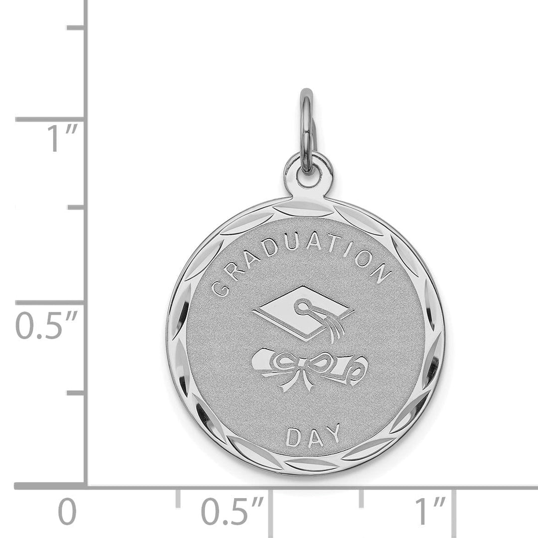 Lovely Rita's Pendants & Charms Sterling Silver Graduation Day Disc Charm