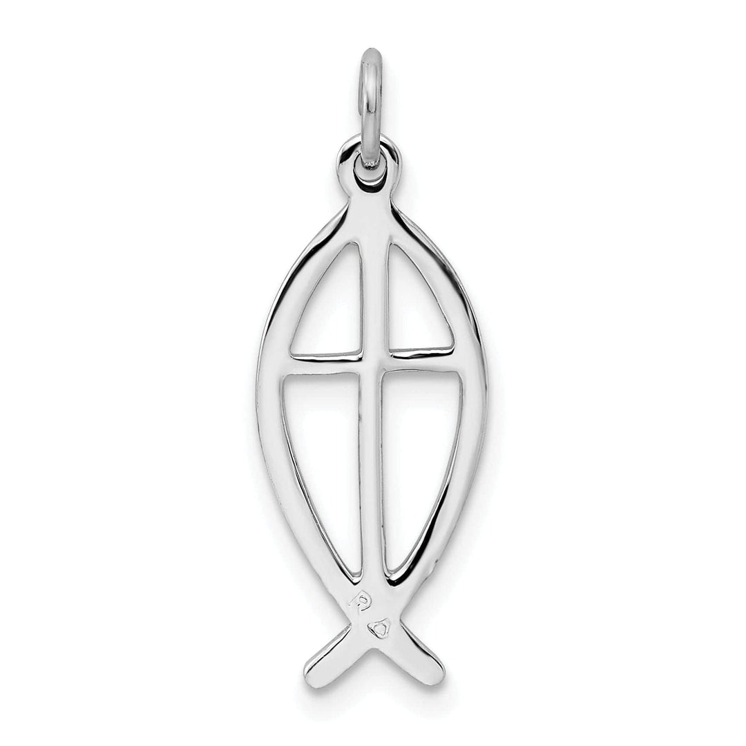 Lovely Rita's Pendants & Charms Sterling Silver Ichthus Fish Charm