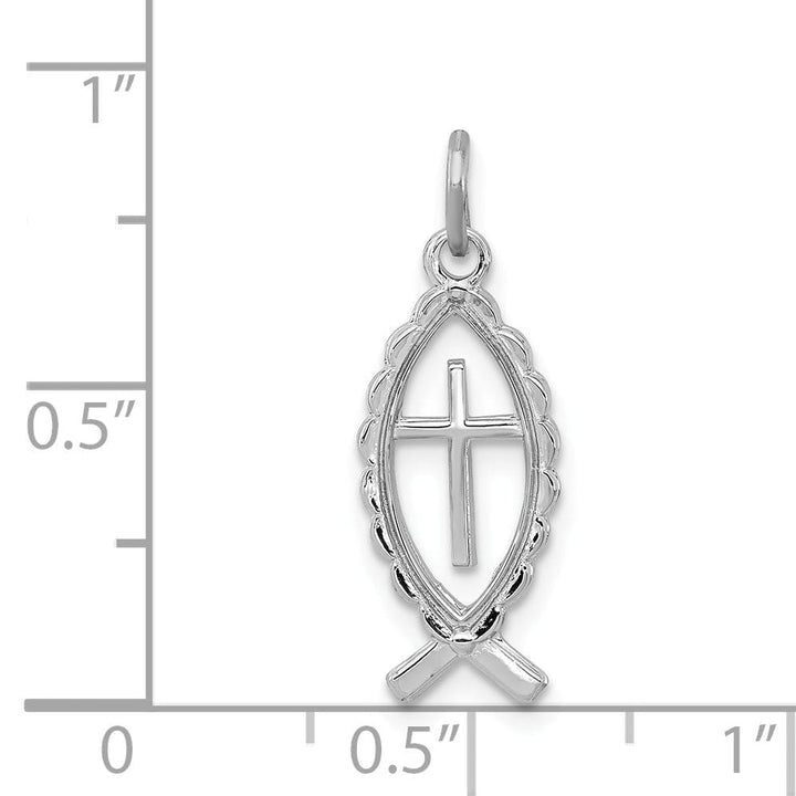 Lovely Rita's Pendants & Charms Sterling Silver Ichthus Fish Charm