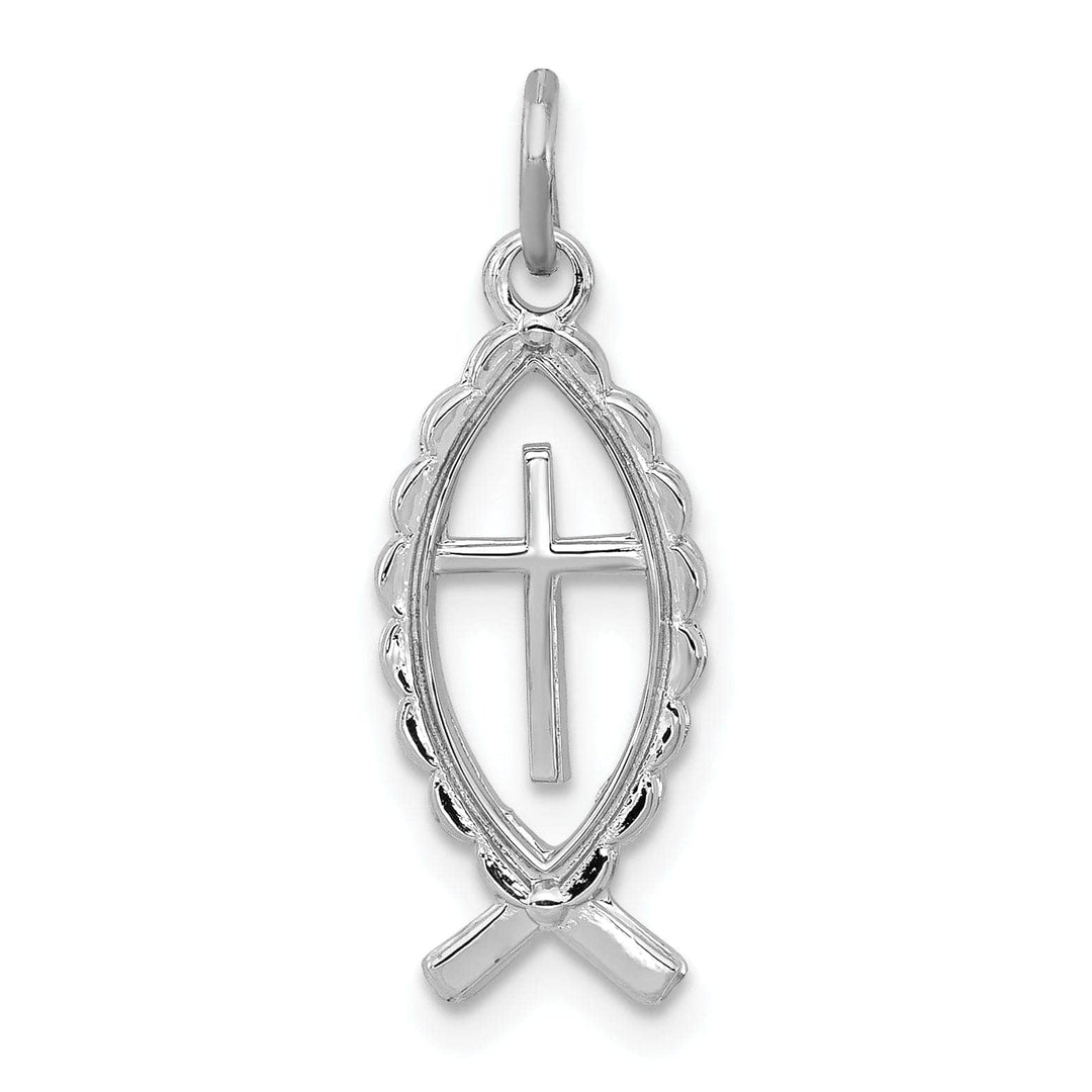 Lovely Rita's Pendants & Charms Sterling Silver Ichthus Fish Charm