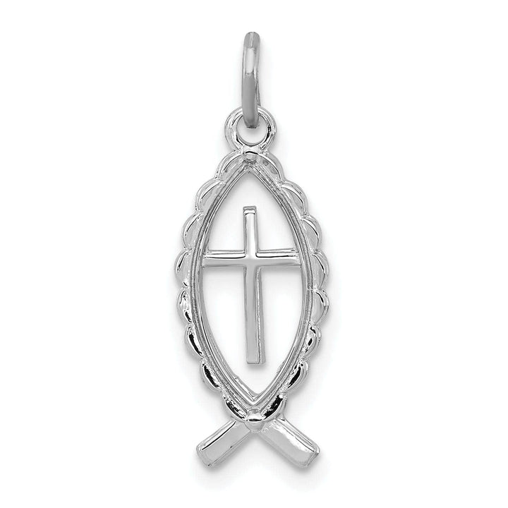 Lovely Rita's Pendants & Charms Sterling Silver Ichthus Fish Charm