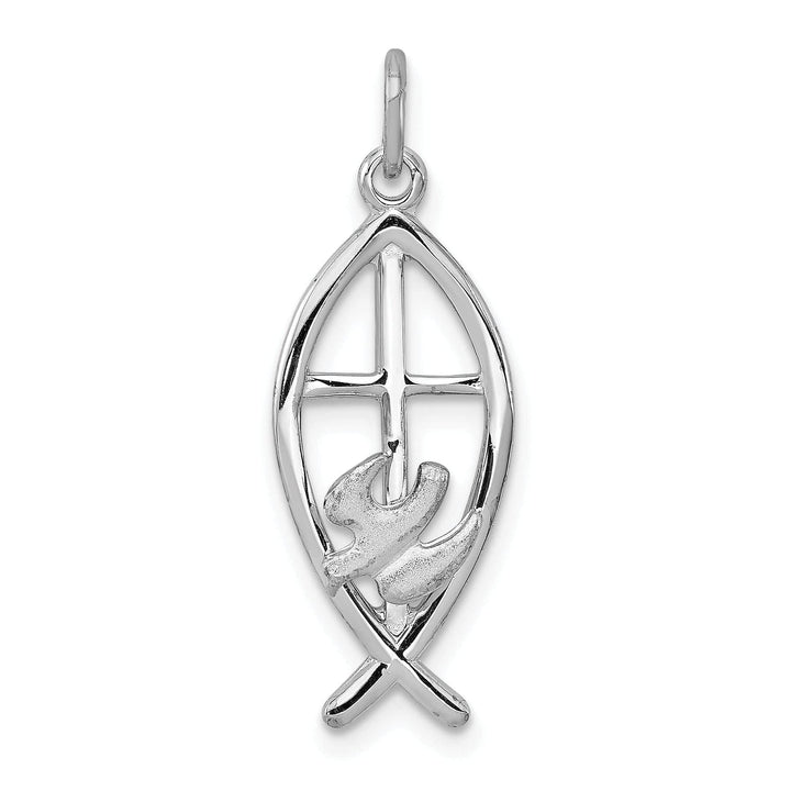 Lovely Rita's Pendants & Charms Sterling Silver Ichthus Fish Charm
