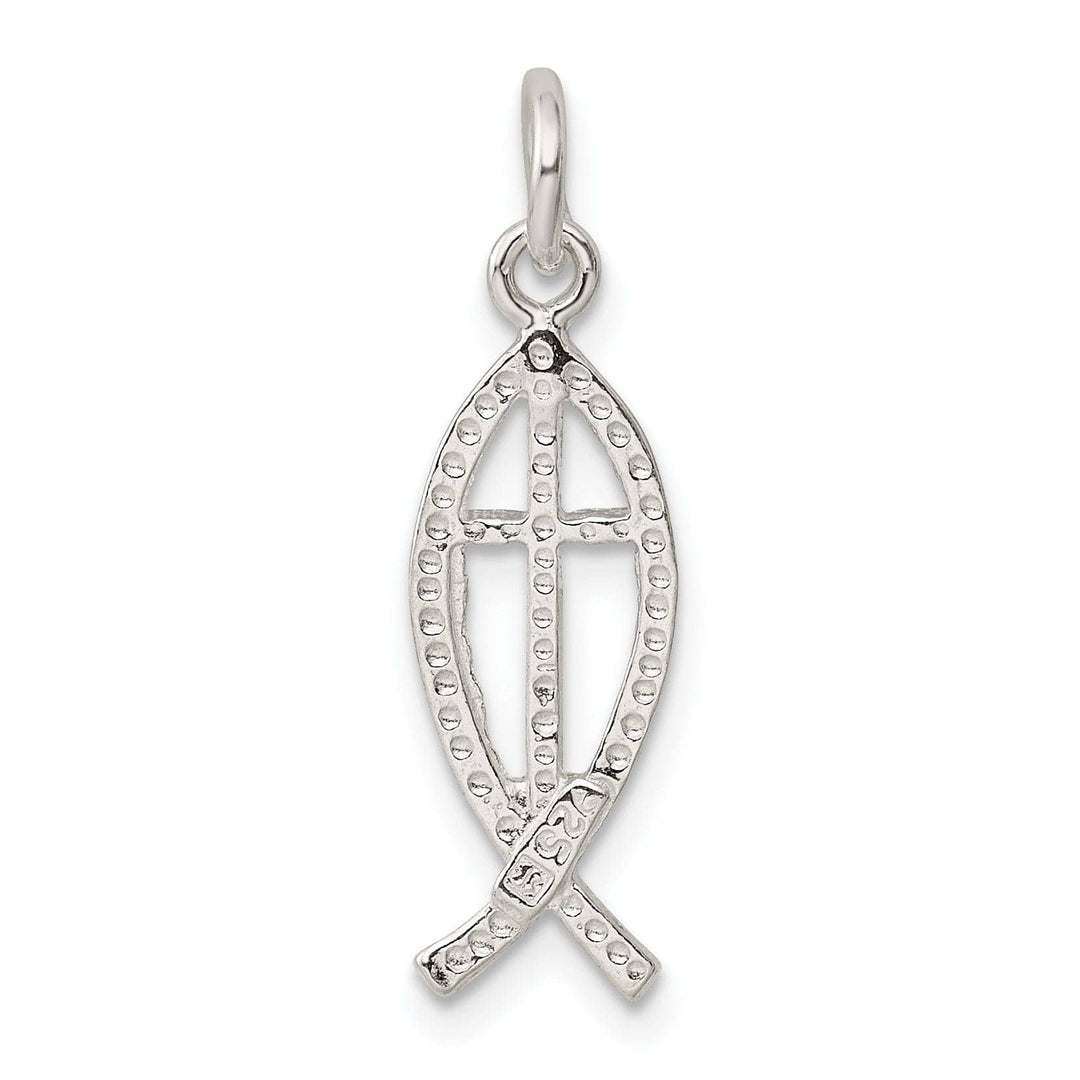 Lovely Rita's Pendants & Charms Sterling Silver Ichthus (Fish) Charm Pendant
