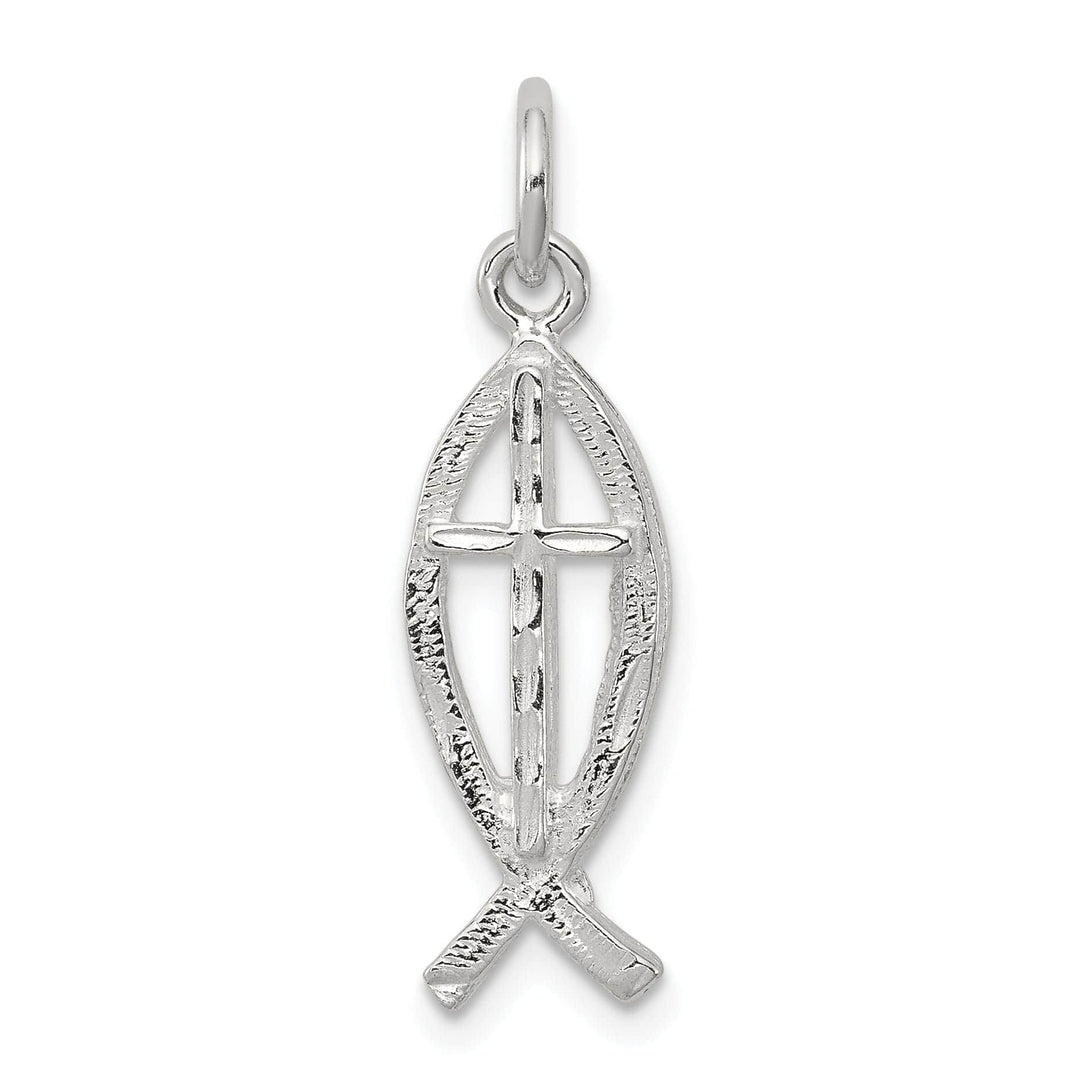 Lovely Rita's Pendants & Charms Sterling Silver Ichthus (Fish) Charm Pendant