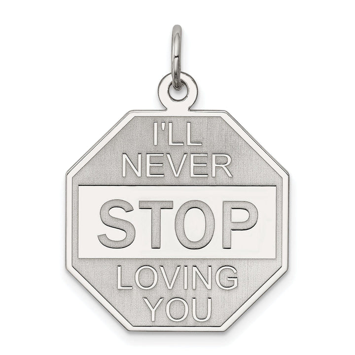 Lovely Rita's Pendants & Charms Sterling Silver Ill Never stop loving you Charm