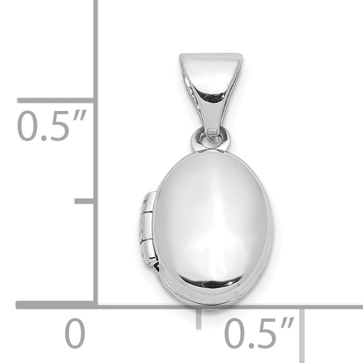 Lovely Rita's Pendants & Charms Sterling Silver Infant 12mm Oval Locket