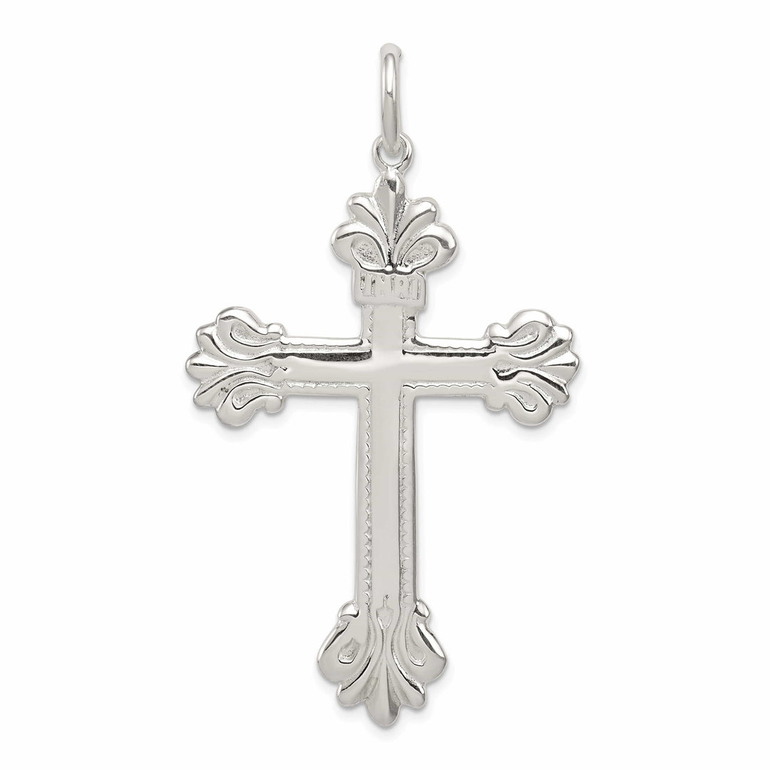 Lovely Rita's Pendants & Charms Sterling Silver INRI Budded Cross Pendant