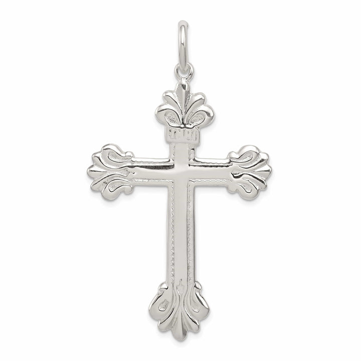 Lovely Rita's Pendants & Charms Sterling Silver INRI Budded Cross Pendant