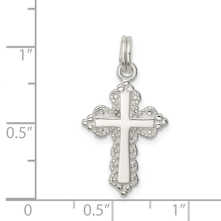 Lovely Rita's Pendants & Charms Sterling Silver INRI Budded Cross Pendant