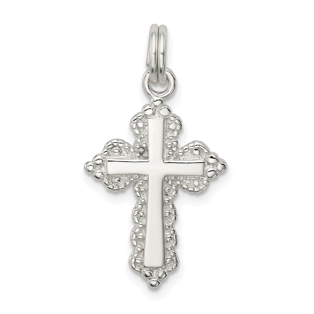Lovely Rita's Pendants & Charms Sterling Silver INRI Budded Cross Pendant