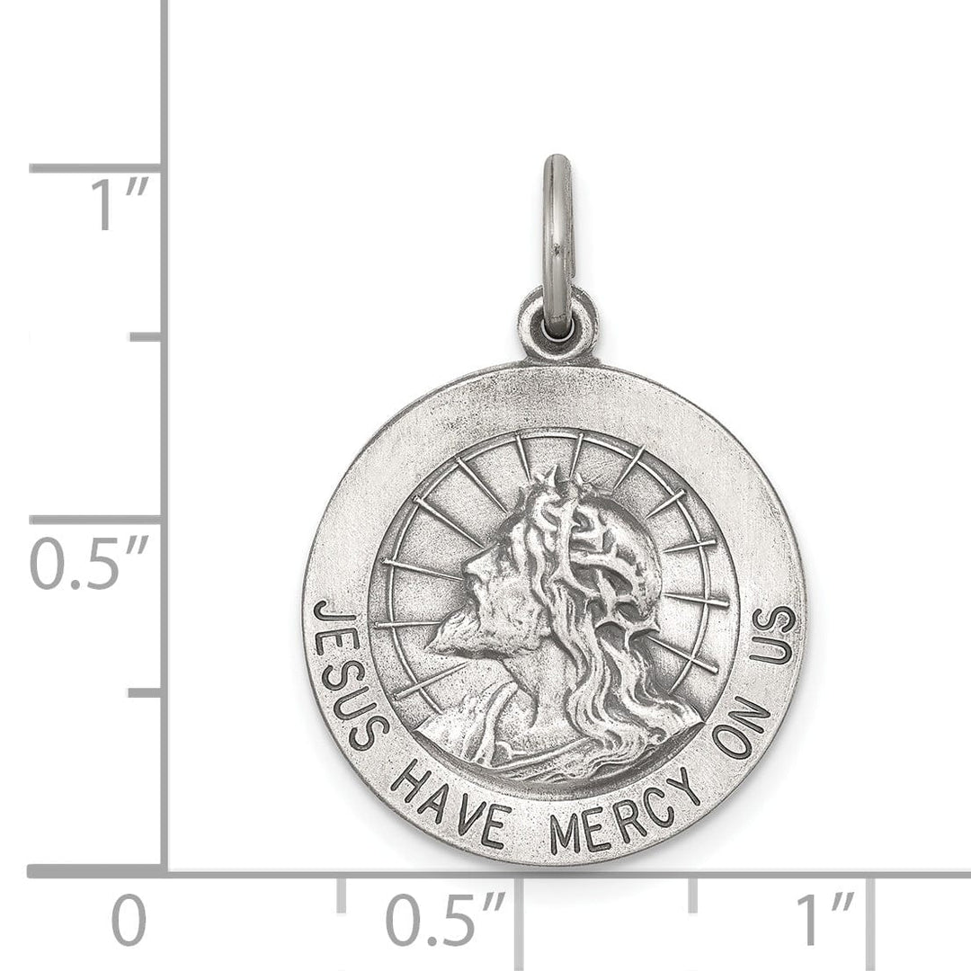 Lovely Rita's Pendants & Charms Sterling Silver Jesus Have Mercy Medal
