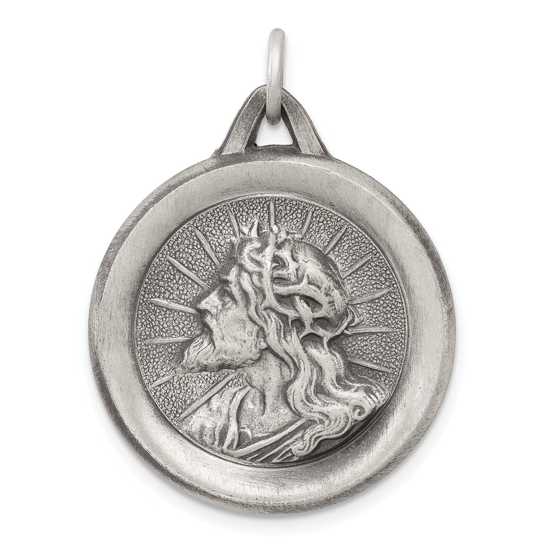 Lovely Rita's Pendants & Charms Sterling Silver Jesus Medal