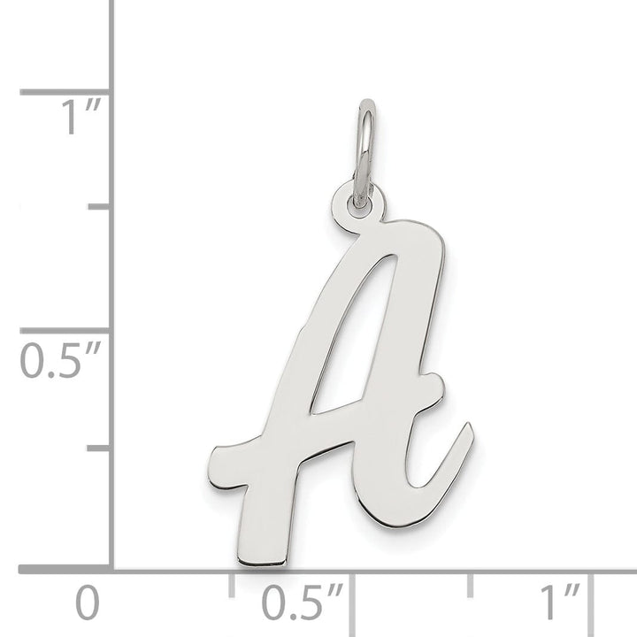 Lovely Rita's Pendants & Charms Sterling Silver Large Script Initial A Charm