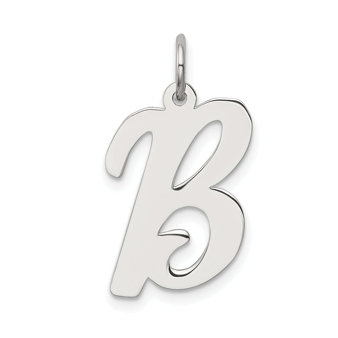 Lovely Rita's Pendants & Charms Sterling Silver Large Script Initial B Charm