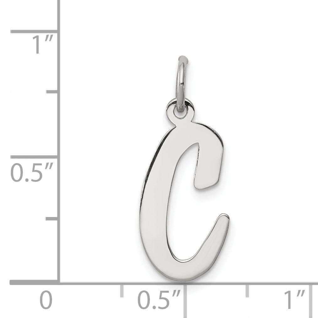 Lovely Rita's Pendants & Charms Sterling Silver Large Script Initial C Charm