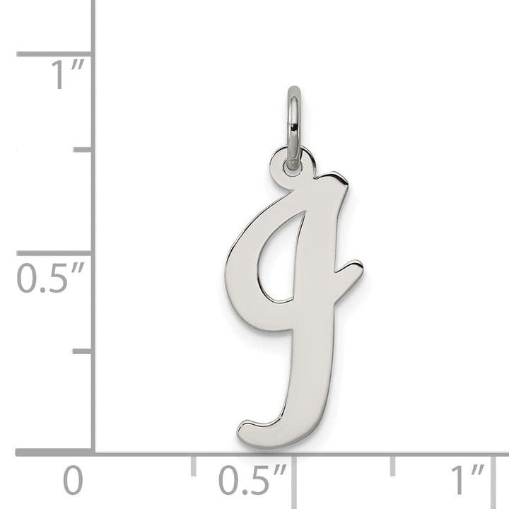 Lovely Rita's Pendants & Charms Sterling Silver Large Script Initial I Charm