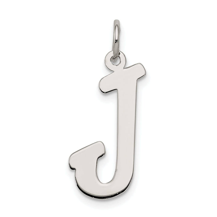 Lovely Rita's Pendants & Charms Sterling Silver Large Script Initial J Charm