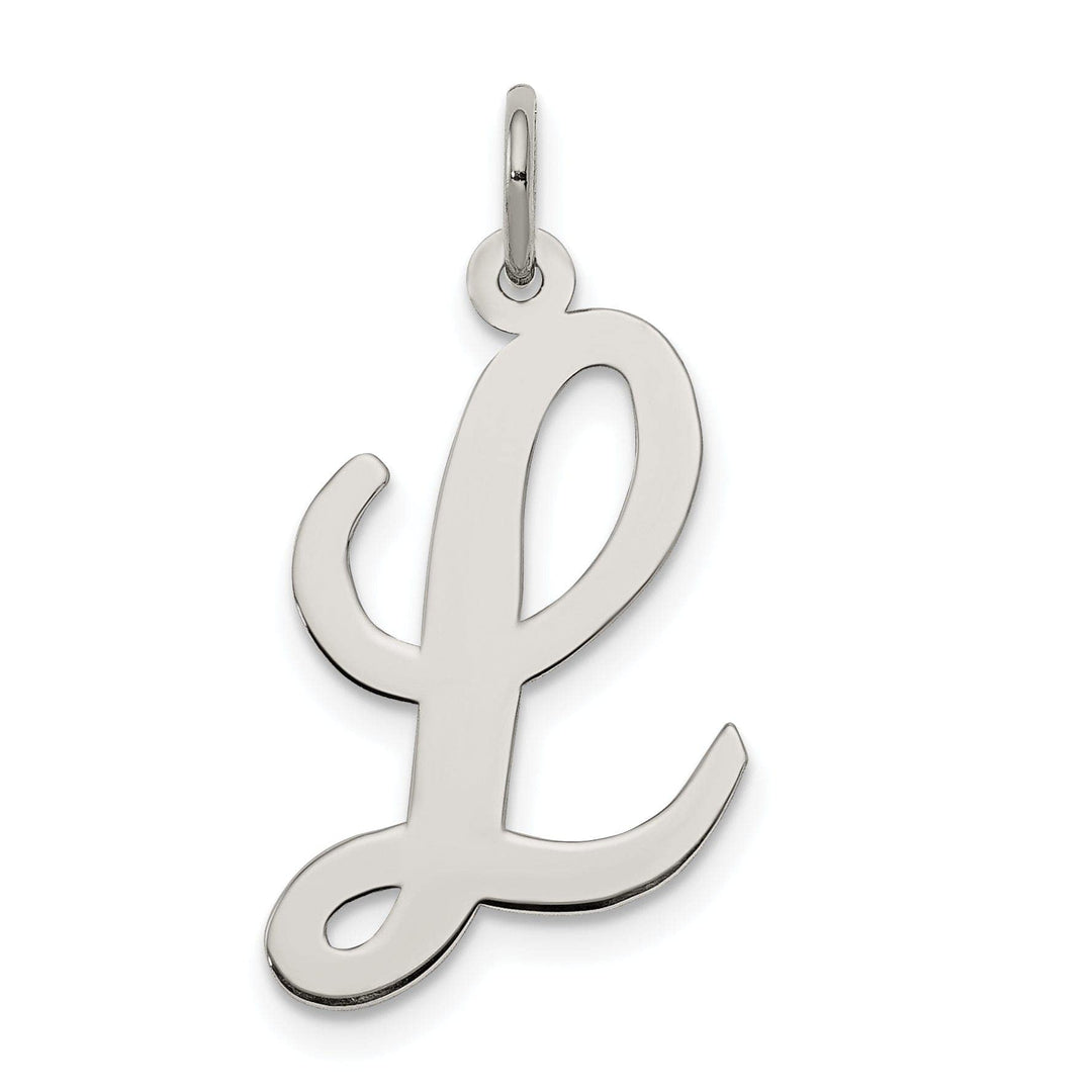 Lovely Rita's Pendants & Charms Sterling Silver Large Script Initial L Charm
