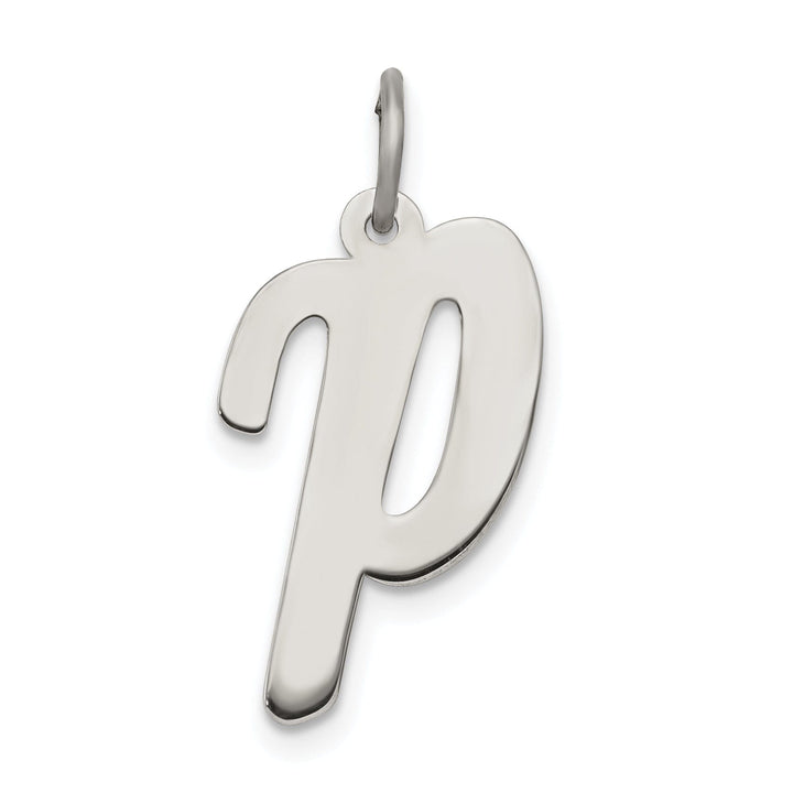 Lovely Rita's Pendants & Charms Sterling Silver Large Script Initial P Charm
