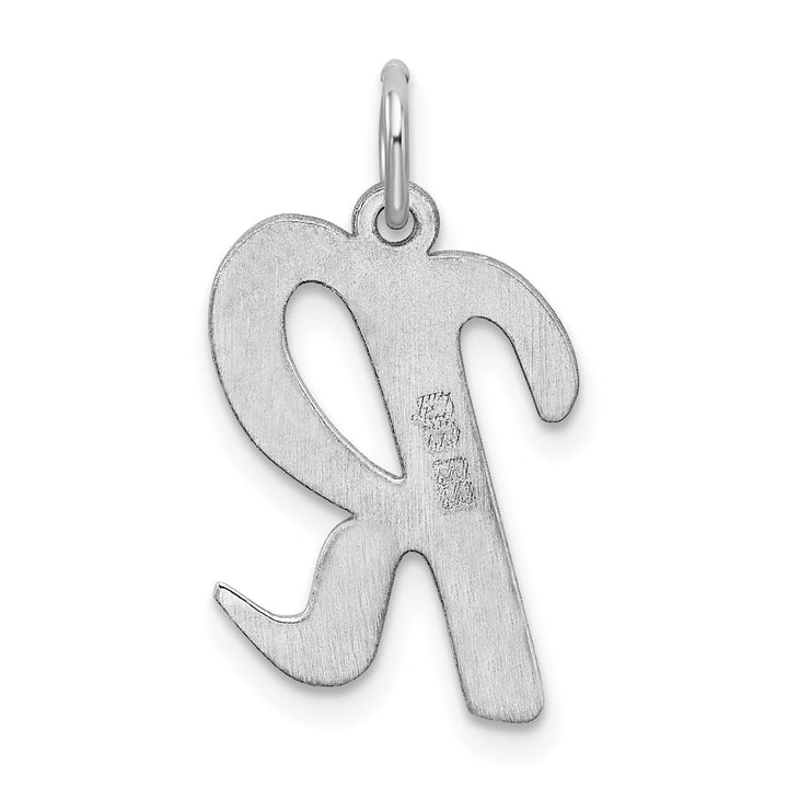 Lovely Rita's Pendants & Charms Sterling Silver Large Script Initial R Charm