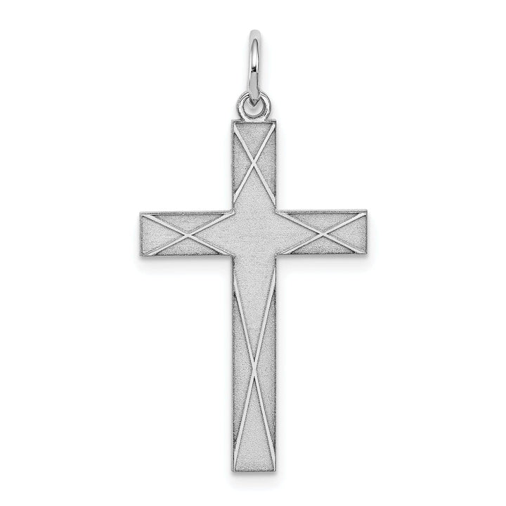Lovely Rita's Pendants & Charms Sterling Silver Laser Designed Cross Pendant