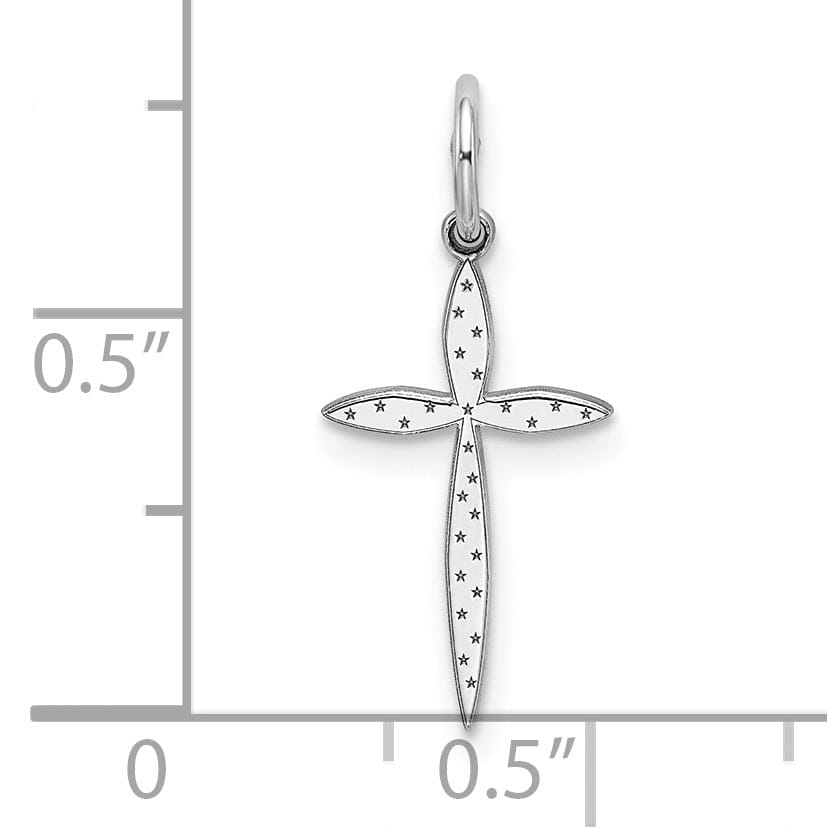 Lovely Rita's Pendants & Charms Sterling Silver Laser Designed Cross Pendant