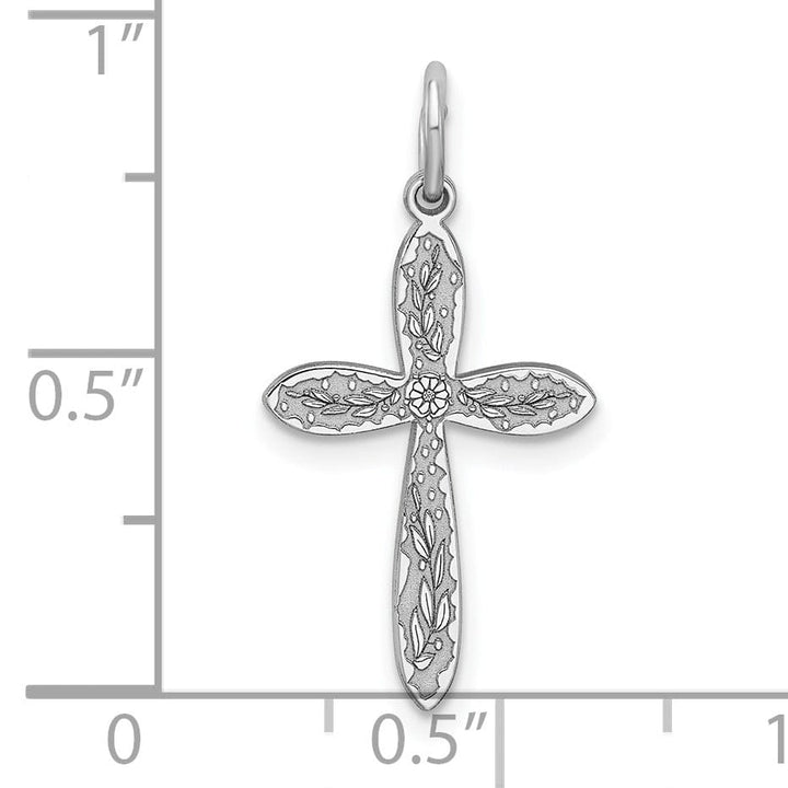 Lovely Rita's Pendants & Charms Sterling Silver Laser Designed Cross Pendant