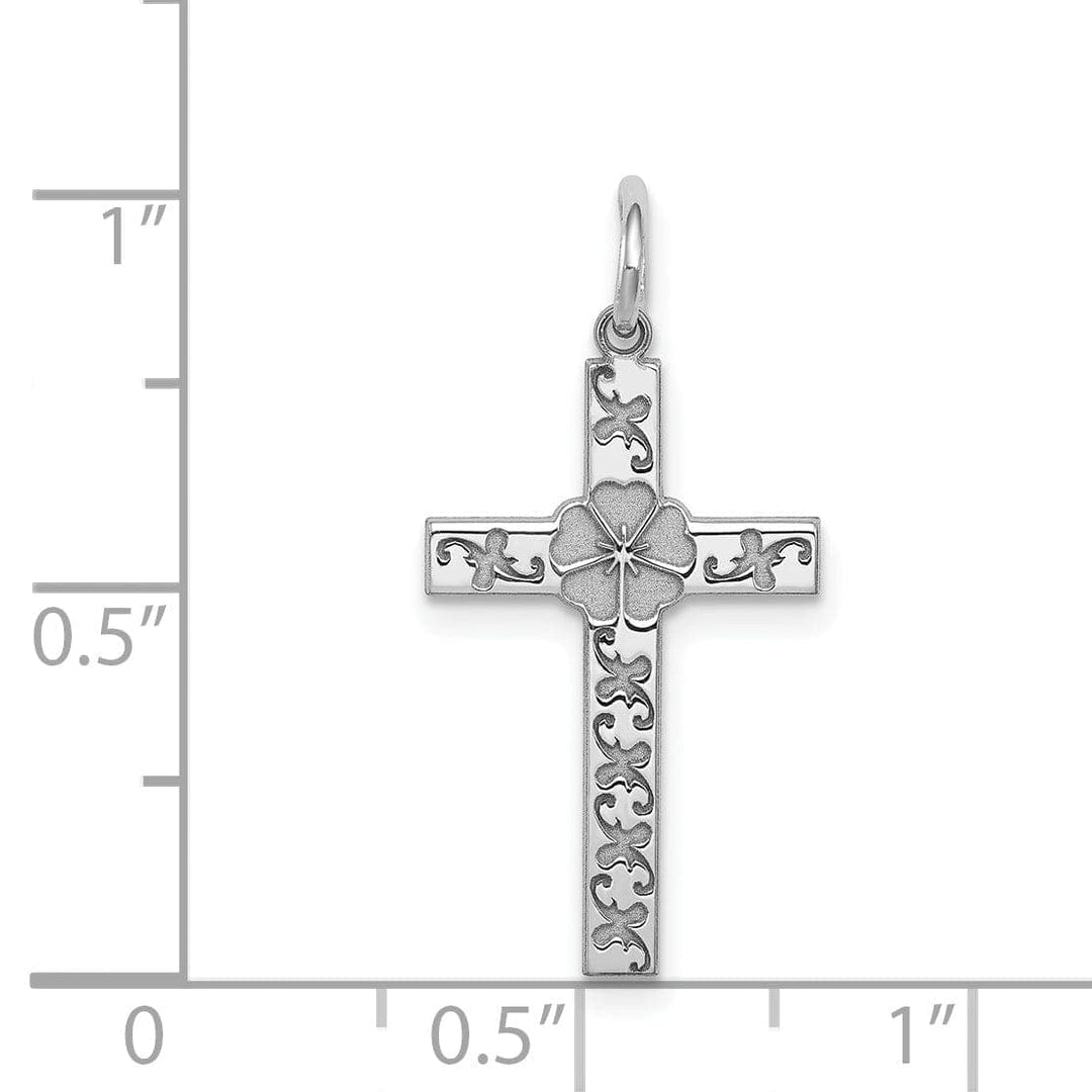 Lovely Rita's Pendants & Charms Sterling Silver Laser Designed Cross Pendant