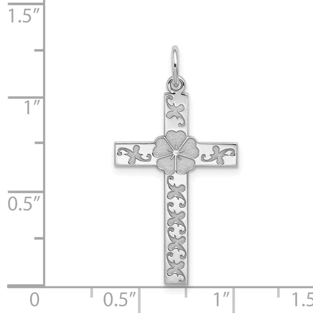 Lovely Rita's Pendants & Charms Sterling Silver Laser Designed Cross Pendant