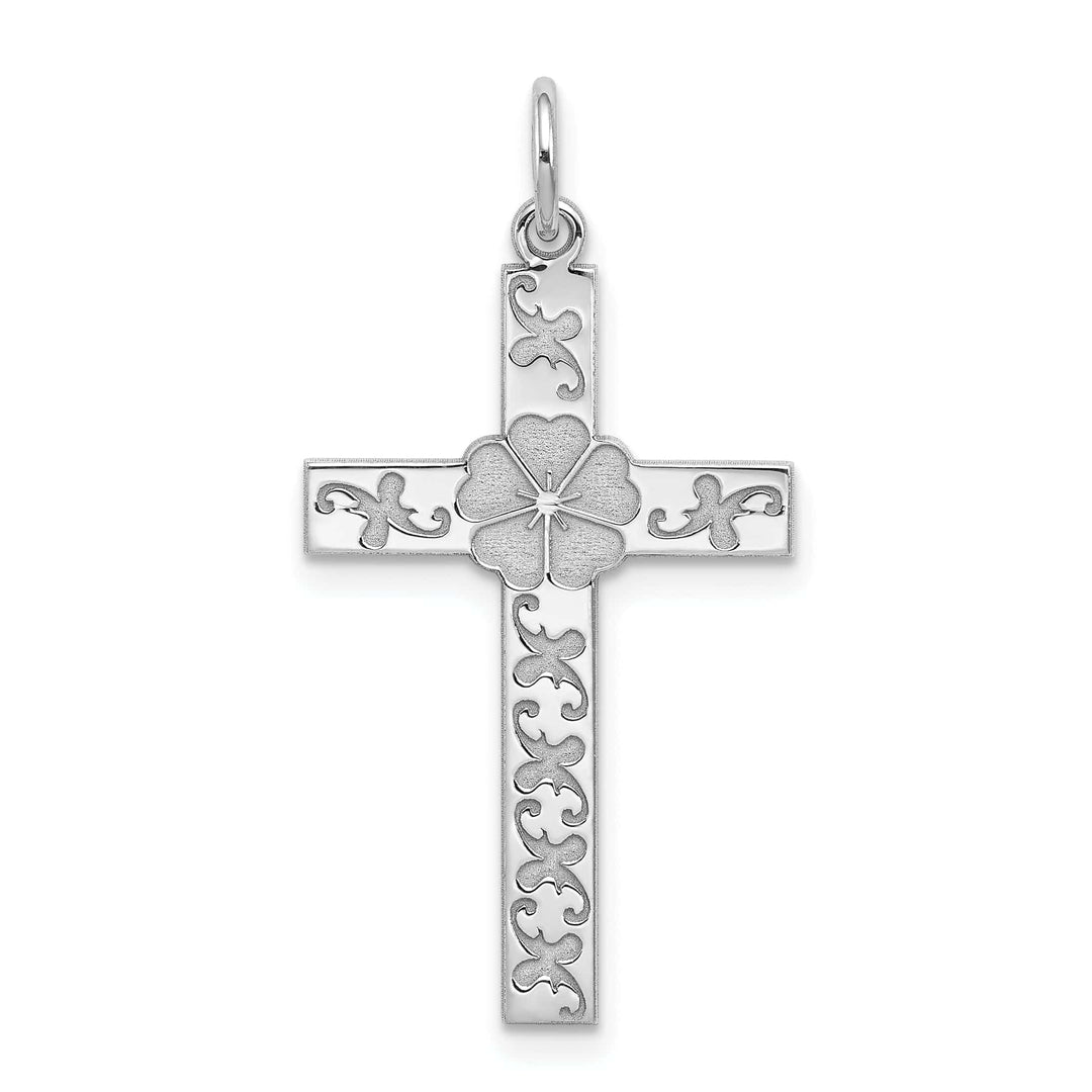 Lovely Rita's Pendants & Charms Sterling Silver Laser Designed Cross Pendant