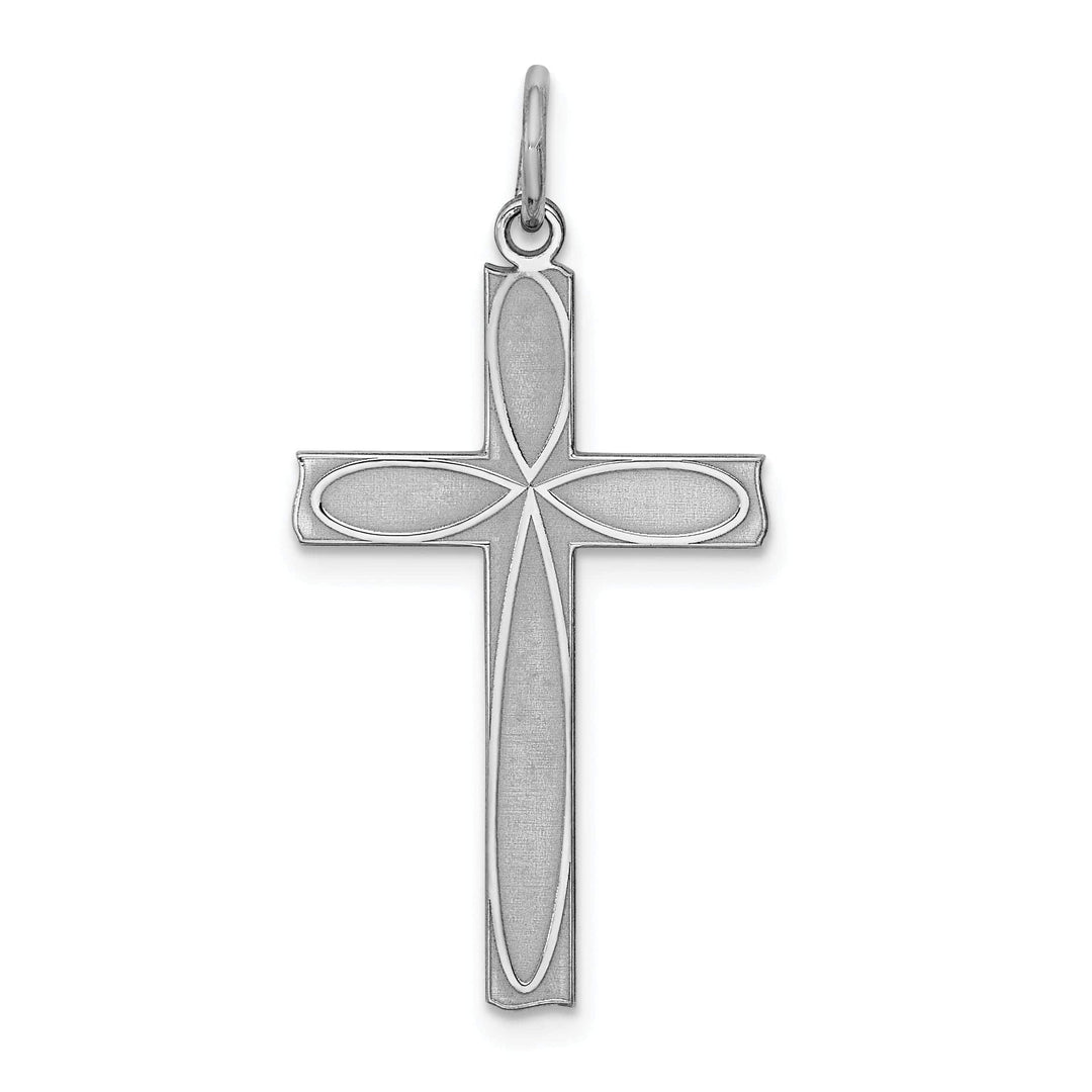 Lovely Rita's Pendants & Charms Sterling Silver Laser Designed Cross Pendant