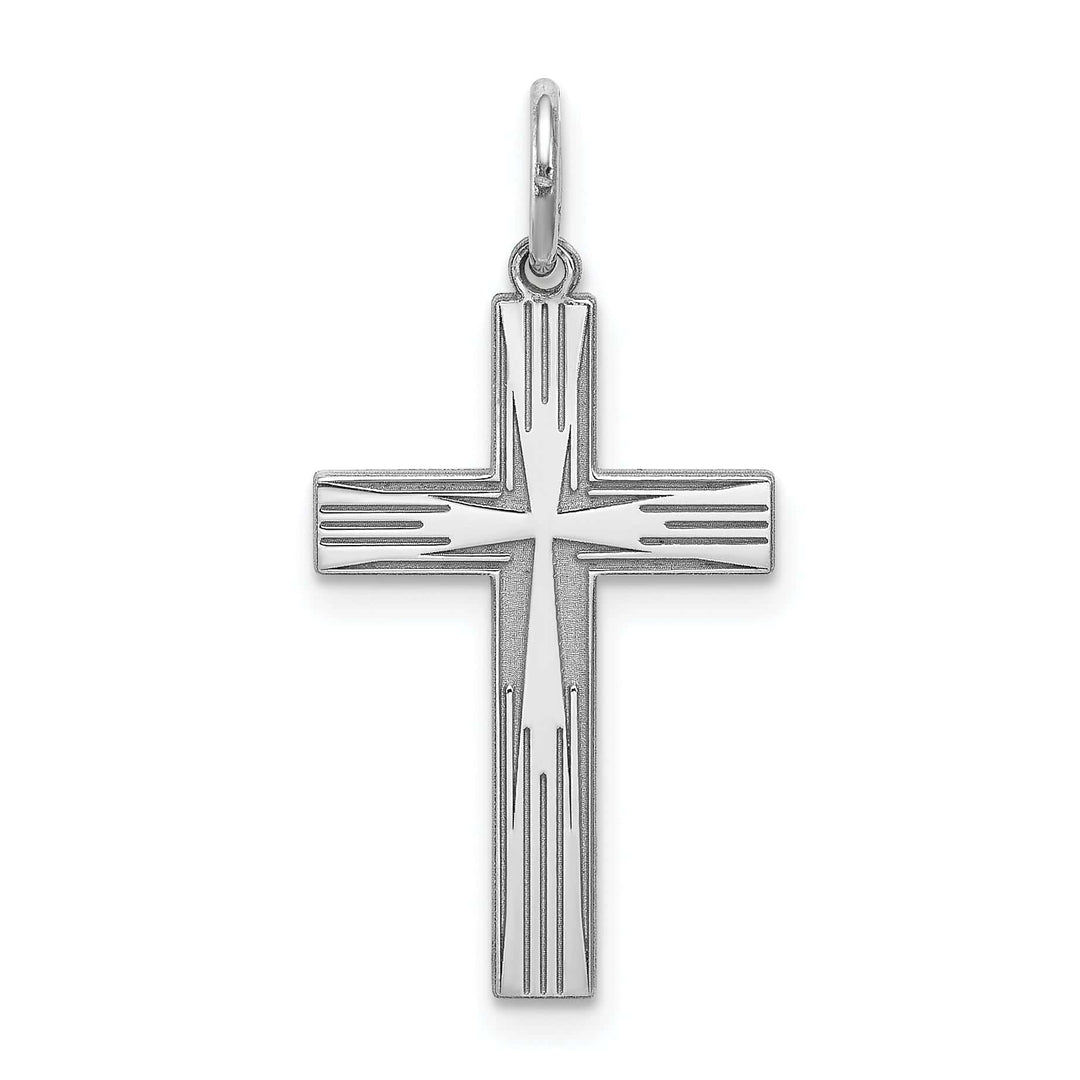 Lovely Rita's Pendants & Charms Sterling Silver Laser Designed Cross Pendant