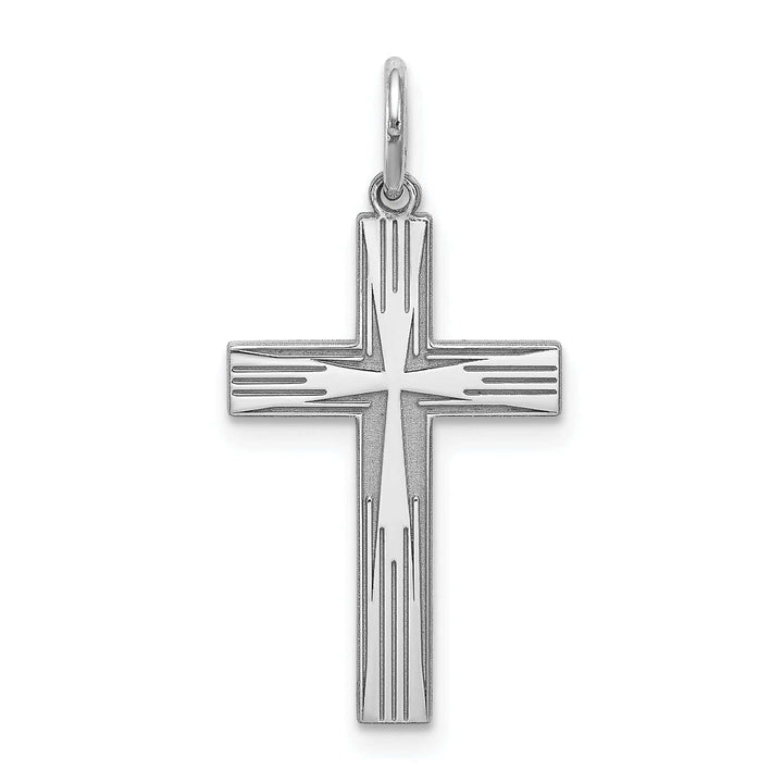 Lovely Rita's Pendants & Charms Sterling Silver Laser Designed Cross Pendant